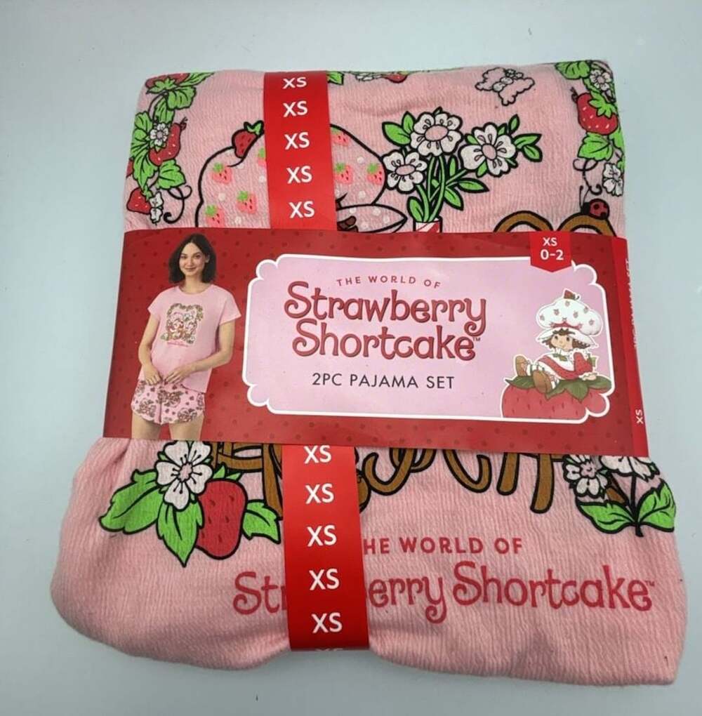 Strawberry Shortcake 2Pc Pajama Set Size XS 0-2